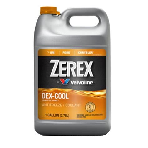 Valvoline Zerex Antifreeze Dexcool Orange Crescent Oil