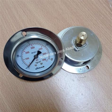 Promo Pressure Gauge Payung Stainless 4 Inchi 400 Bar Diskon 23 Di