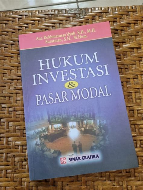 Hukum Investasi Pasar Modal Buku Alat Tulis Buku Pelajaran Di