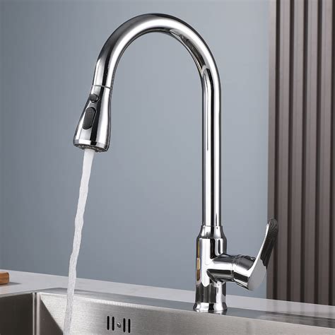 Buy Cooltenskitchen Faucet With Pull Down Sprayer 3 Function High Arc Single Handle Kitchen