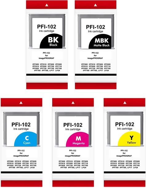 Amazon Pfi Ml Ink Tank Cartridges Compatible For Canon