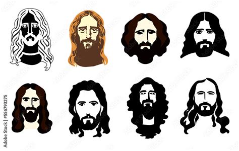 Jesus Face Vector