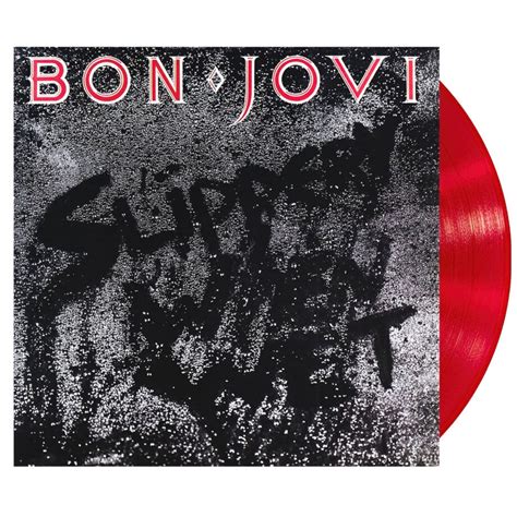 Bon Jovi Slippery When Wet Red 1lp Vinyl