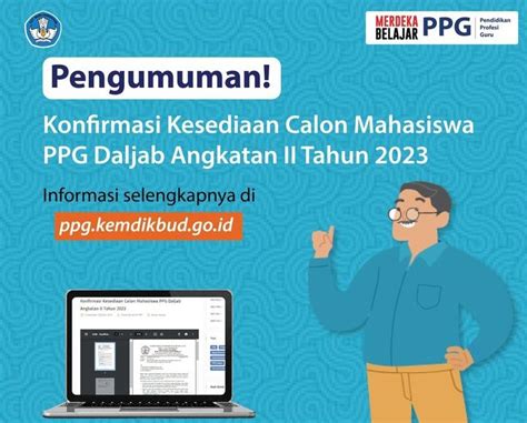 Login Sim Pkb Konfirmasi Kesediaan Ppg Angkatan Kesini Syarat