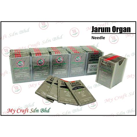 Ready Stock Organ Needles Grey Jarum Organ Machine Needle