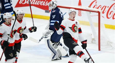 Brady Tkachuk scores twice, Senators rebound to down Jets