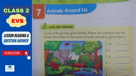 Evs Class 2 Chapter 7 Animals Around Us Youtube