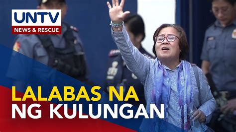 Ex Sen De Lima Lalabas Na Mula Sa PNP Custodial Center Matapos