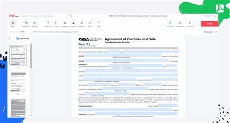 OREA Form 101 Agreement Of Purchase And Sale PDFLiner