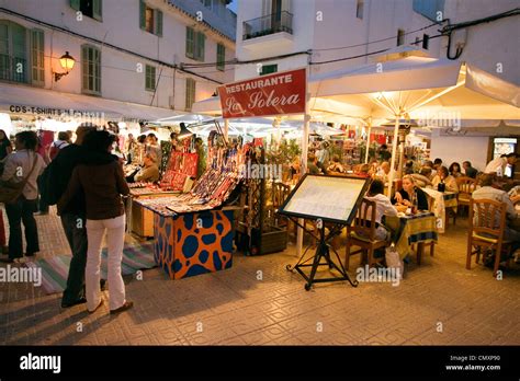 Spain Baleares Island Ibiza Street Market Stock Photo Alamy