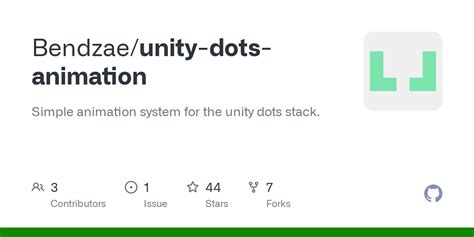 Github Bendzaeunity Dots Animation Simple Animation System For The Unity Dots Stack