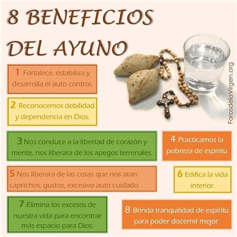 InfografÍa 8 Beneficios Del Ayuno El Ayuno Nos Recuerda Que La ConversiÓn Afecta Y Debe