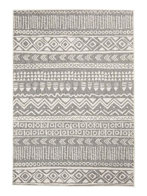 Tapis extérieur kilim reversible EX1 LISI Gris Kiabi 19 99