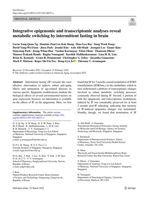 Pdf Integrative Epigenomic And Transcriptomic Analyses Reveal