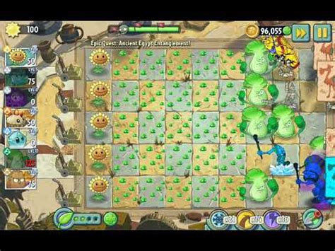 Pvz Ancient Egypt Entanglement Hard Levels Level Youtube