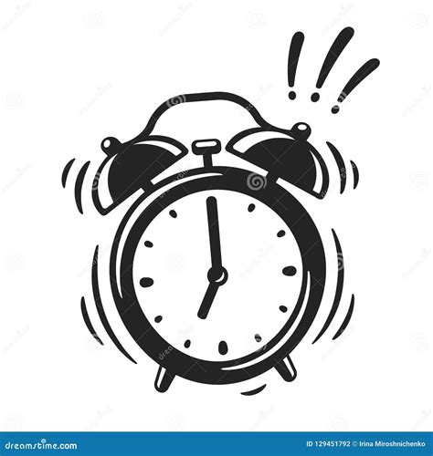 Alarm Clock Ringing Stock Vector Illustration Of Bell 129451792