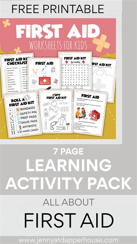 Free Printable Packet For Kids To Learn About First Aid Jenny At