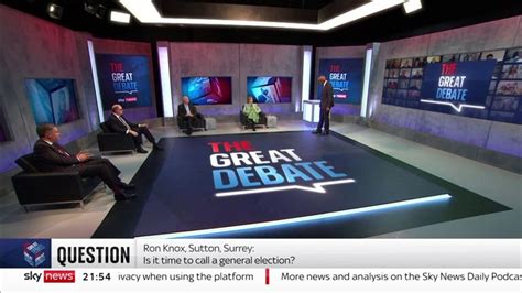 The Great Debate Should There Be A General Election Uk News Sky News