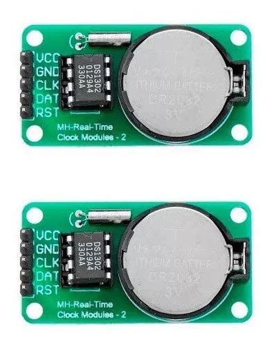 2 Piezas Modulo Reloj De Tiempo Real Rtc Ds1302 Arduino Avr MercadoLibre