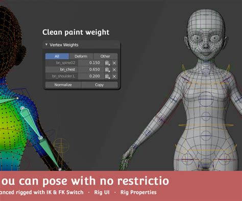 Artstation Base Meshes Child Starter Kit Rig Resources