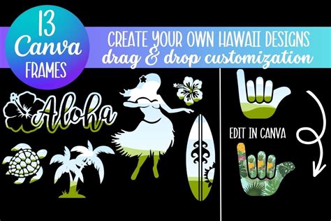 CREATE YOUR OWN HAWAII CANVA FRAMES Graphic By Me 2 You Digitals