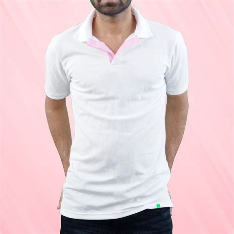 Cotton Half Sleeve Mens White Polo T Shirt At Rs Piece In Rewari