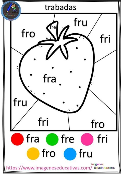 Fichas Para Colorear Por Trabadas Imagenes Educativas Silabas Trabadas Ejercicios De