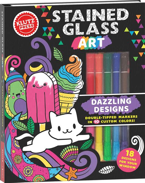 Stained Glass Art Dazzling Designs Klutz Activity Book Scholastic