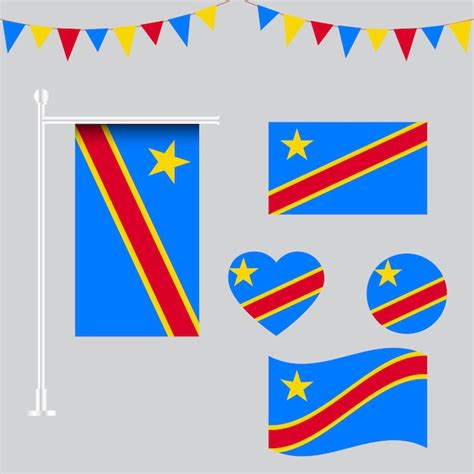 Premium Vector Vector Collection Of Democratic Republic Of The Congo