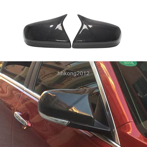 For Cadillac Ats Carbon Fiber Style Ox Horn Rearview Mirrors