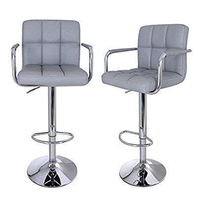 SONGMICS Tabourets de Bar Lot de 2 Chaises Hauteur réglable