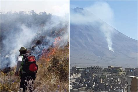 Arequipa Incendio En El Volc N Misti Alcanza Zona De Que Uales