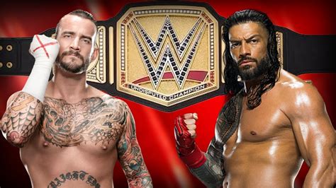 ROMAN REIGNS Vs CM PUNK UNDISPUTED WWE UNIVERSAL CHAMPIONSHIP FULL