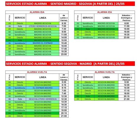 Horario De Autobuses Avanza Ayto La Losa