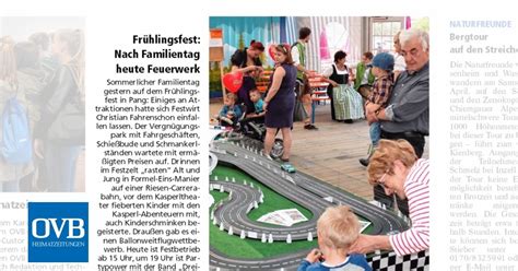 Frühlingsfest Nach Familientag heute Feuerwerk OVB Heimatzeitungen