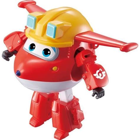 Super Wings Transforming Jett Construction Avion Jouet Transformable Et