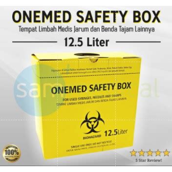 Jual OneMed Safety Box Tempat Sampah Medis Shopee Indonesia