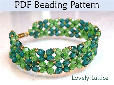 Beading Tutorial Pattern Bracelet Beginner Jewelry Making Simple Bead Patterns Lovely