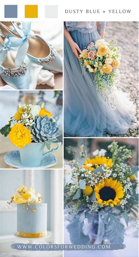 10 Blue Wedding Color Palettes For Your Big Day Colors For Wedding