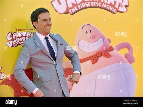 Ed Helms Arrives At The Premiere Of Captain Underpants The First Epic Movie At The Regency