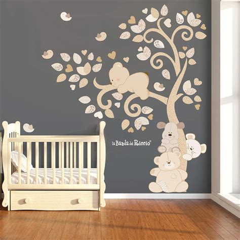 Adesivi Murali Bambini Wall Decals Baby Wall Stickers Albero Cameretta