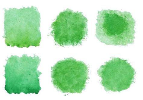 6 Green Watercolor Texture Vol 2 OnlyGFX