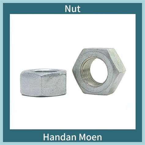 Factory Price Carbon Steel Blue White Zinc Plated Hex Nuts Plain Color