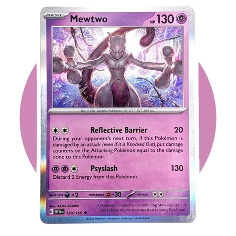 Mewtwo Carlate Et Violet S Rie Carte Pokemon