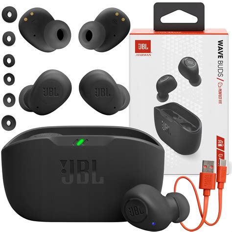 SŁUCHAWKI BEZPRZEWODOWE JBL WAVE BUDS DOKANAŁOWE BLUETOOTH MIKROFON