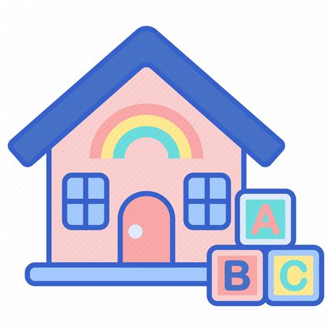Alphabet, house, kindergarten, school icon - Download on Iconfinder