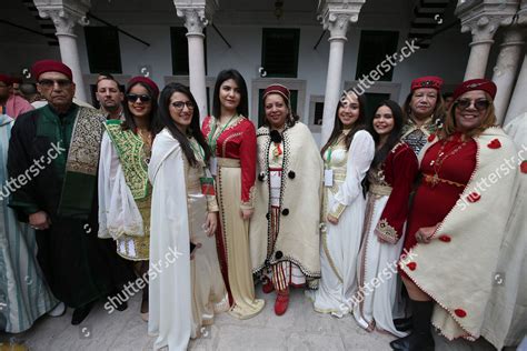 Tunisians Wearing Traditional Clothing Pose Photo Editorial Stock Photo ...