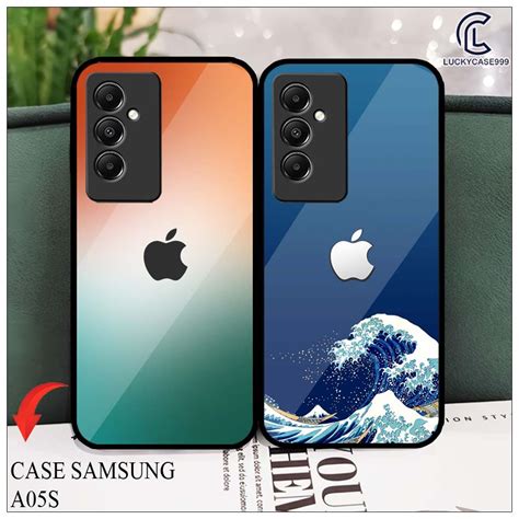 Jual Softcase Samsung A05S A05 Terbaru LS827 Casing Kaca Kilau Motif