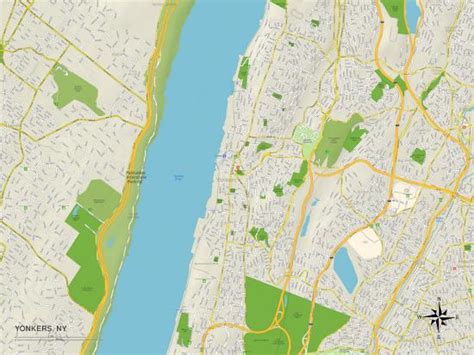 Political Map Of Yonkers Ny Prints