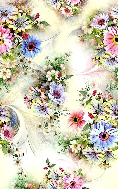 Pin By Alzira Mattos On Florzinhas Digital Flowers Flower Art Images